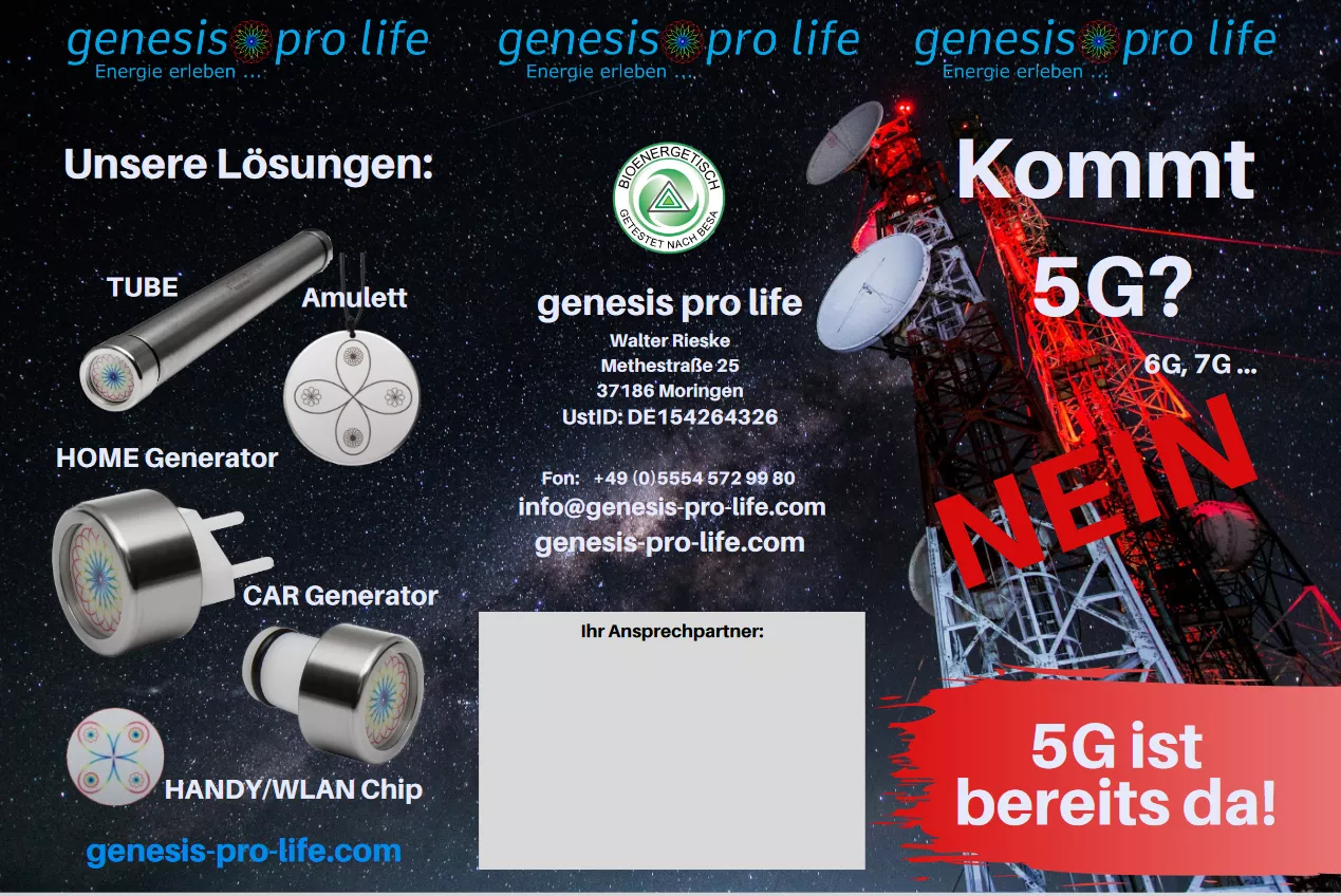 genesis pro life "5G" Flyer (10er Pack)