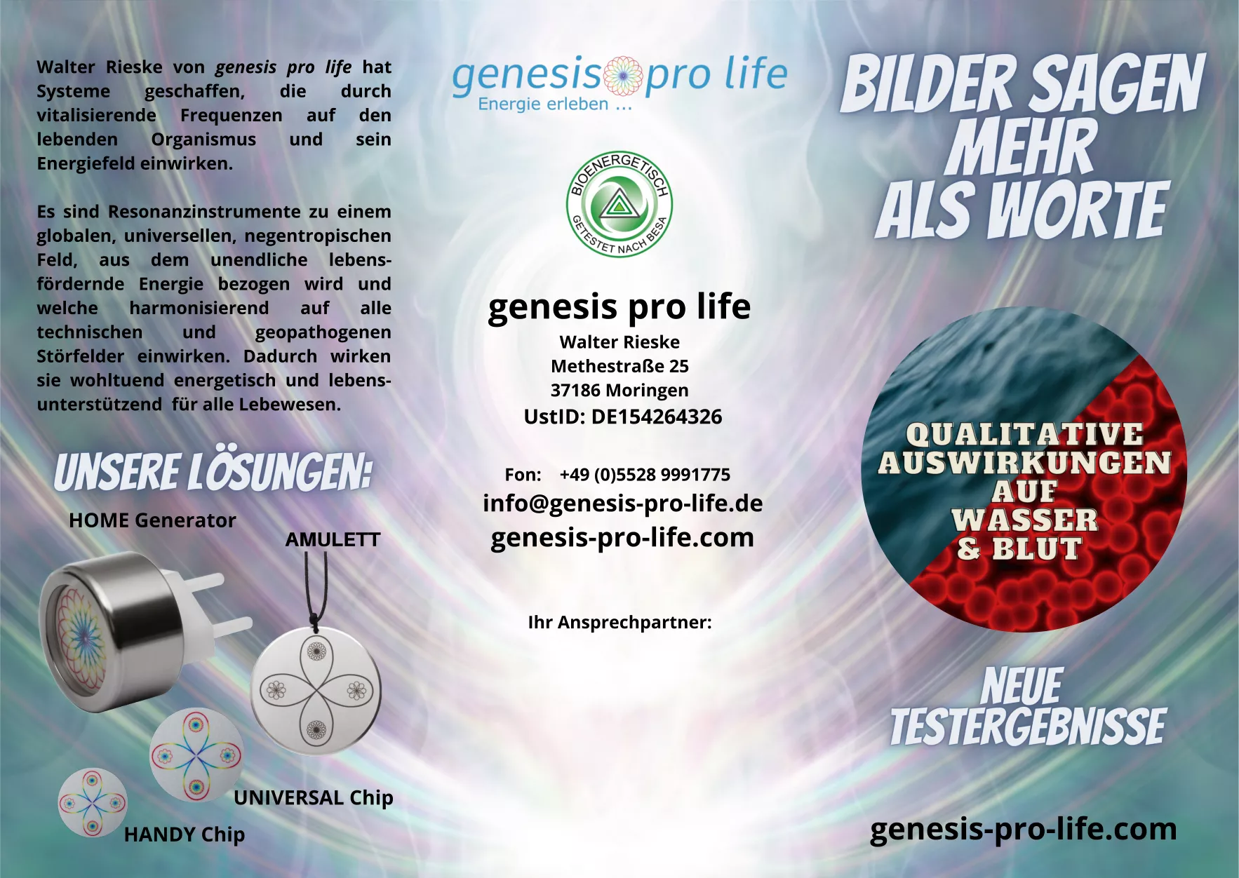 genesis pro life Bilder sagen mehr als Worte Flyer (10er Pack)